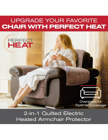 Funda Calentadora de Silla Calor Perfecto 165x63.5cm Acolchada