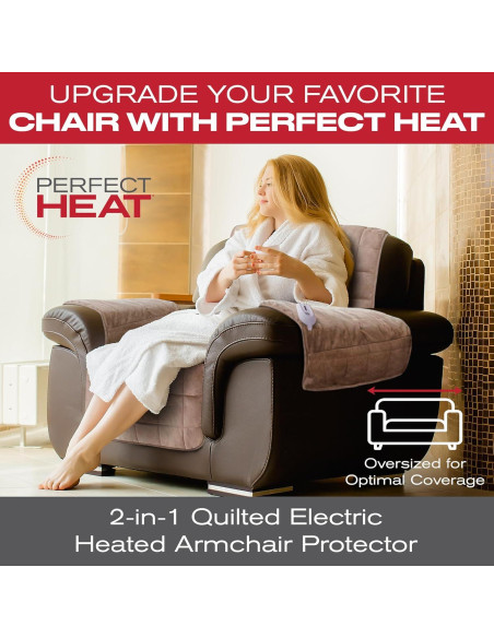 Funda Calentadora de Silla Calor Perfecto 165x63.5cm Acolchada