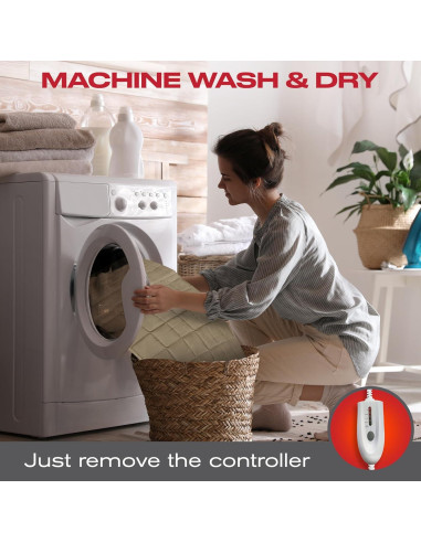 Funda Calentadora de Silla Calor Perfecto 165x63.5cm Acolchada