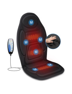 Masajeador de Espalda Snailax con Calor y Vibración 6 Motores