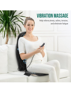 Masajeador de Espalda Snailax con Calor y Vibración 6 Motores 2