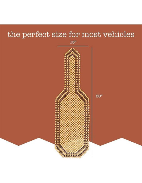 Cojín de Asiento con Perlas de Madera Zone Tech - Masaje Suave