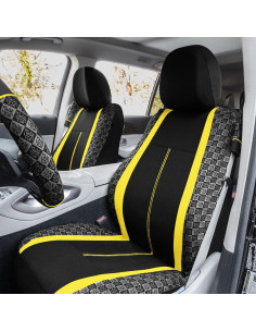 Fundas de Asiento de Coche Universal Amarillo Somos Jóvenes 2