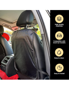 Protectores de Asiento de Coche Damwot 2PCS Impermeables 2
