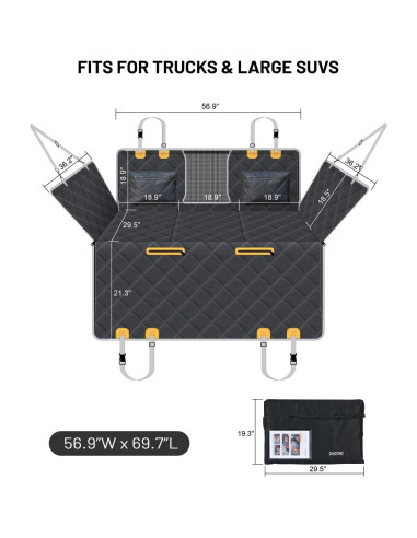 Funda de Asiento para Perro PAWPROVED PP1019 Impermeable 204kg