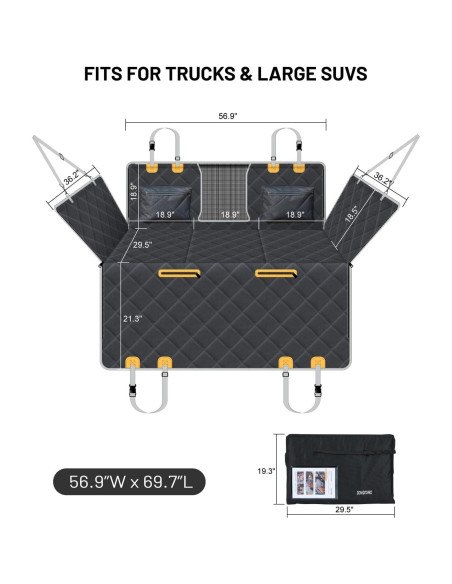 Funda de Asiento para Perro PAWPROVED PP1019 Impermeable 204kg