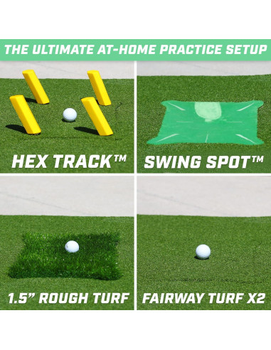 Alfombrilla de Golf GoSports PRO 152x122 cm con 5 Insertos