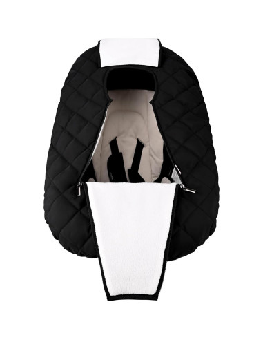 Funda para Asiento de Auto Bebamour para Bebés Invierno - Negra