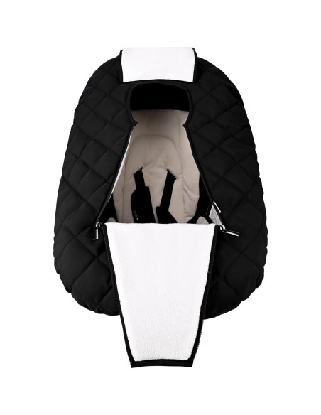 Funda para Asiento de Auto Bebamour para Bebés Invierno - Negra