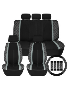 Fundas de Asiento de Auto We Are Young Life is Fun Gris