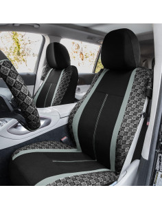 Fundas de Asiento de Auto We Are Young Life is Fun Gris 2