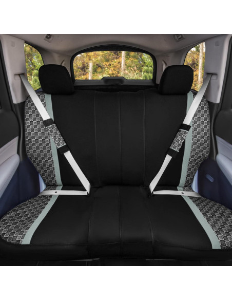 Fundas de Asiento de Auto We Are Young Life is Fun Gris