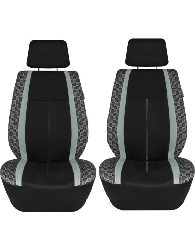 Fundas de Asiento de Auto We Are Young Life is Fun Gris