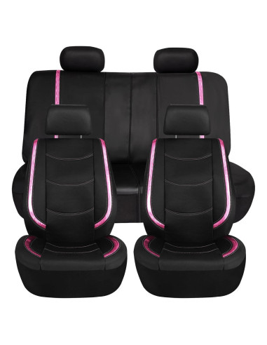 Cubiertas de Asiento de Coche TLH Rosa Galaxy Deluxe Universal
