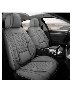 Cubiertas de Asientos de Coche GEEYONTEK GY01 Grises Impermeables