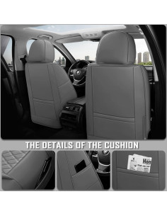 Cubiertas de Asientos de Coche GEEYONTEK GY01 Grises Impermeables 2