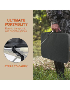 Cojín Térmico Portátil MYDAYS MWX070 para Estadio Negro 2