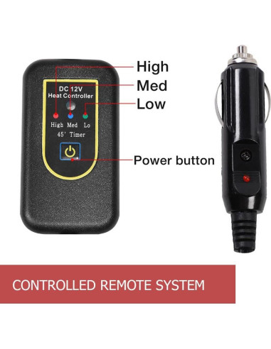 Manta Térmica 12V Amazingforless con Controlador y Temporizador