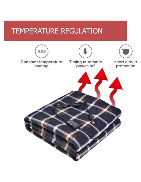 Manta Térmica 12V Amazingforless con Controlador y Temporizador