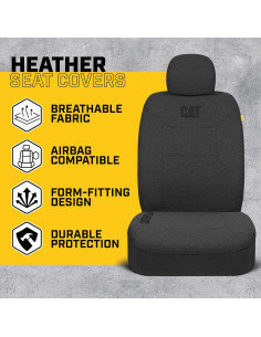 Cubiertas de Asiento para Automóvil Cat Tela Jersey Gris 2