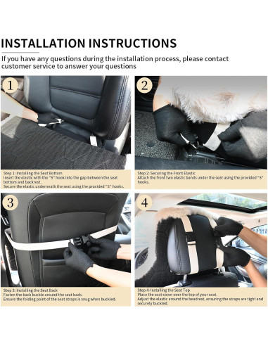 Cubierta de Asiento de Piel de Oveja Aegis Universal Acero