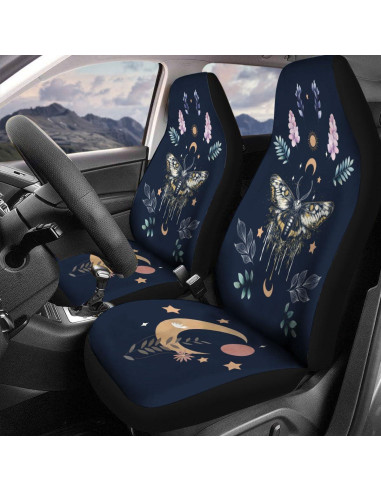 Cubiertas de Asiento Frontal GENANY Mariposa Ajuste Universal