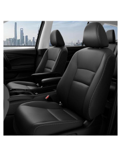 Funda de Asiento para Honda Pilot 2016-2022 - FEINEPRO, 8 Asientos, Cuero Sintético Negro