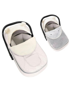 Cubierta Universal para Asiento de Auto Bebé - Beige - 2 en 1