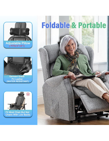 Masajeador de Espalda SLOTHMORE con Calor y Vibración 30x15cm