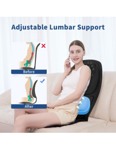 Masajeador de Espalda Comrelax CO-6008 con Calor y Vibración 2