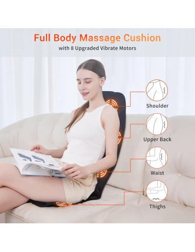 Masajeador de Espalda Comrelax CO-6008 con Calor y Vibración