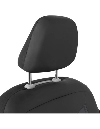 Cubiertas de Asiento de Cuero Sintético Motor Trend Gris 2 Tonos