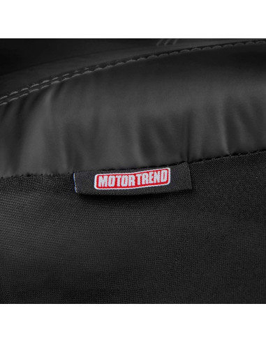Cubiertas de Asiento de Cuero Sintético Motor Trend Gris 2 Tonos