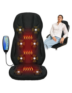 Masajeador de Espalda CooCoCo con Calor y Vibración 8 Motores