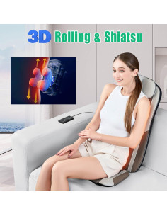 Masajeador de Espalda Shiatsu Comrelax con Calor y Vibración 2