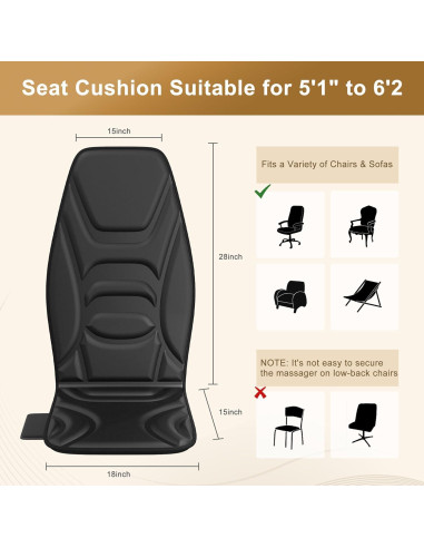Almohadilla de Masaje Eléctrica Comrelax CO-6010 con Calor