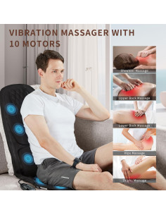 Masajeador de Espalda Comrelax con Calor y 10 Motores 3D 2