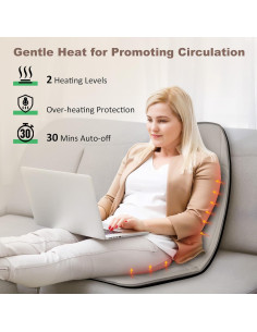 Masajeador de Espalda Heycool con Calor y Vibración 10 Motores 2