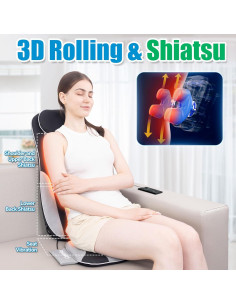 Masajeador de Espalda Shiatsu Comrelax con Calor y Vibración 2