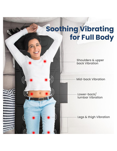 Almohadilla de Masaje Vibrante COMFIER CF-3401 10 Motores