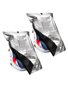 Cubierta de Sombra para Asiento de Auto Bebé 2 Piezas 75x100cm