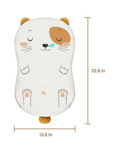 Cojín de Masaje COMFIER Gato Caricatura con Calor y Vibración