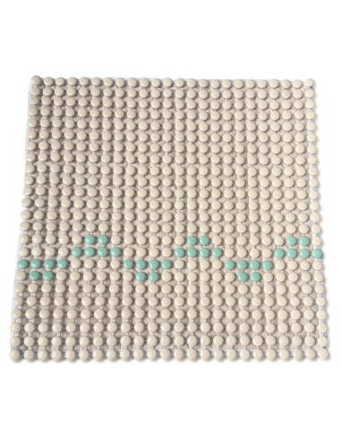 Cojín de Asiento Cerámico HOMREST 50x50 cm Beige Antideslizante