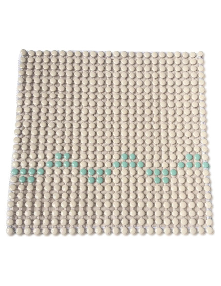 Cojín de Asiento Cerámico HOMREST 50x50 cm Beige Antideslizante