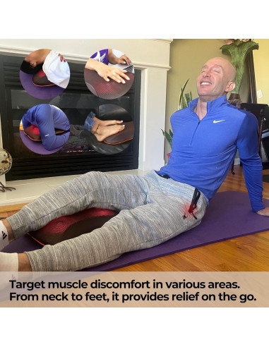 Masajeador de Espalda VitaliZEN VibePulse 28 Nodos 3 Velocidades