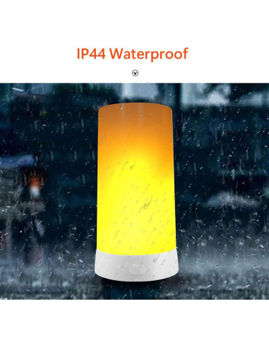 Lámpara LED Efecto Llama LOVUMMOR con Control Remoto y USB