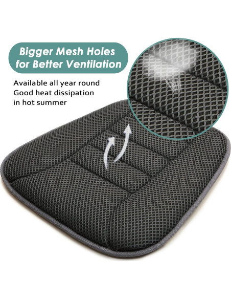 Cojín de Asiento de Coche AEROiVi 3D Transpirable Antideslizante
