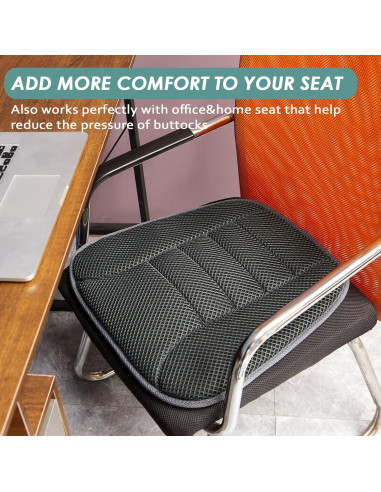 Cojín de Asiento de Coche AEROiVi 3D Transpirable Antideslizante