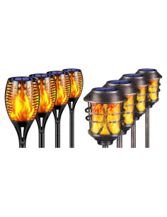 Luces Solares para Exteriores TomCare 6 Piezas LED Amarillo