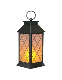 Linterna Solar Colgante Anyperfect 18" Negra Vintage IP65